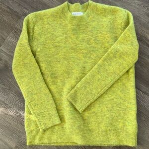 Club Monaco Crewneck Sweater Greenish/Yellow XS/S